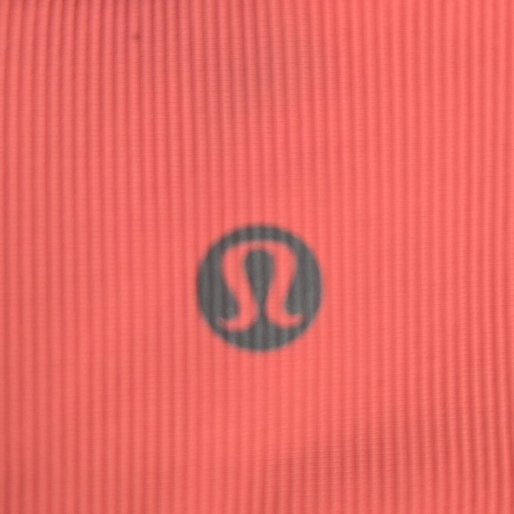 Lululemon Energy Bra High Neck Long Line Rib *Medium Support, B–D Cup - 6 Sunset - Picture 5 of 6